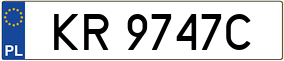 Trailer License Plate